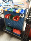 *Two Sided Plastic Storage Bin Rack