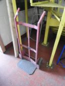 *Tubular Framed Red Sack Barrow on Solid Wheels