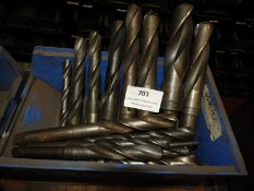 *Ten Mixed Morse Taper Drill Bits