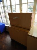 *3ft Stationery Cabinet in Beech Finish with Match