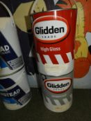 *5L of Glidden High Gloss Poppy and 5L of Glidden