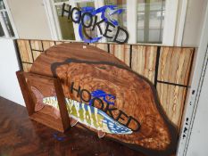 *Hooked Simulated Wood Film Set anda Painted Pike