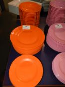 *Rice Unbreakable Crockery, Orange, 18 Bowls, 16 D