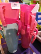 *9 Pink & 3 Pale Blue Jugs