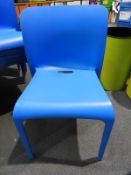 *6 Pop by Origin Stackable Blue Chairs