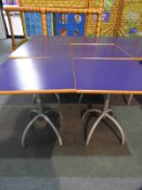 *6x 70 by 70 Cafe Style Dining Tables on Tubular P