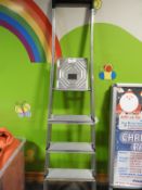 *Pair of Aluminium 4 Tread Platform Steps