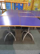 *6x 70 by 70 Cafe Style Dining Tables on Tubular P