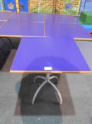 *5x 70 by 70 Cafe Style Dining Tables on Tubular P