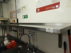 *Stainless Steel Wall Mounted Shelf Unit 2.10M by