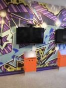 *Toshiba Flat Screen Wall Mounted TV Complete with