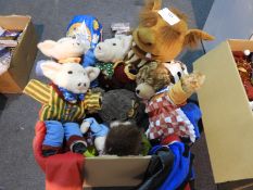 *Box Containing Assorted Plush Toys Etc