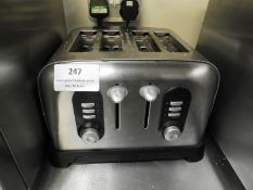 *Stainless Steel 4 Slice Toaster