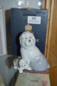 Boxed Royal Worcester Dulux Dog and Puppy