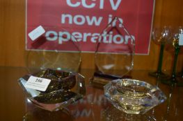 Four Pieces of Decorative Glassware