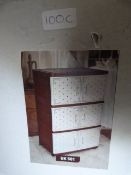 *Floral Pattern Three Tier Cupboard