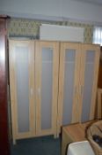 Pair of Modern Two Door Wardrobes