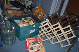 Collection of Wine Making Equipment, Racks, Demi J