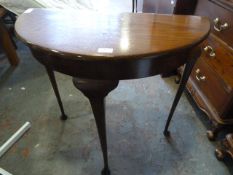 Oak Demi Lune Side Table