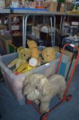 Quantity of Vintage Childrens Soft Toys, Push Alon