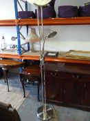 Contemporary Up Light with Reading Light