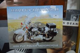 Harley Davidson Motorcycle Sign