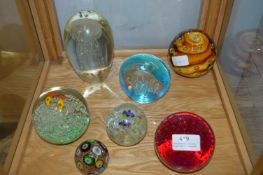 Seven Glass Ornaments