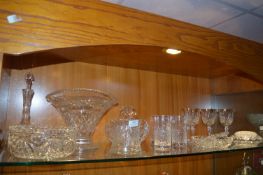 Large Quantity of Cut Glass, Including Edinburgh C