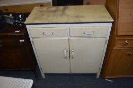 Retro Cream Coloured Kitchen Cabinet