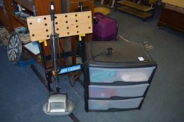 Plastic Three Height Chest of Drawers, Vax Floor P