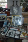 Large Quantity of James Dean Memorabilia, POsters,
