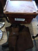 Plastic Fishing Box with Contents and a set of Dys