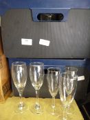 *Two Boxes of Approximately 75 Champagne Flutes