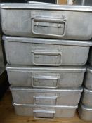 *Five BS Tins with Lids 26x8x20cm