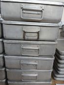 *Six BS Tins with Lids 26x8x20cm