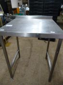 *Stainless Steel Preparation Table 70x70x91cm
