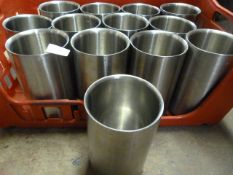 *Thirteen Stainless Steel Utensils Pots