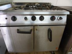 *Falcon Six Burner Commercial Gas Cooker over Oven