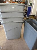 *Five Grey Waste Bins