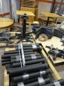 *Six Round and 25 Square Dismantled Tables (Oak To