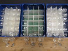 *Three Boxes of Assorted Glasses