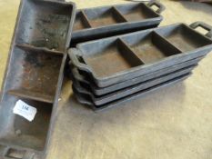 *Nine Cast Iron Trivets