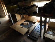 *White Office Table on Silver Legs 80x160