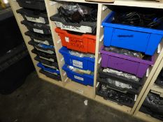 *Set of Plastic Storage Drawer in Cabinet Containi