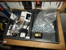 *Two Plastic Trays Containing Assorted Electrical
