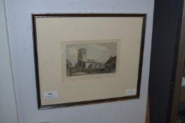 Small Framed Print - Burton Pidsea Church
