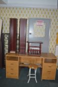 Pine Effect Desk, TV Stand, Magazine Rack, etc.
