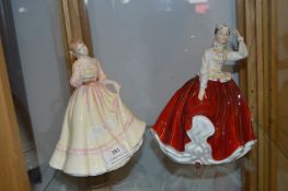 Pair of Royal Doulton Figurines - 
