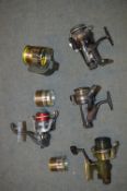 *Four Fishing Reels Including Garcia, Daiwa, Silve