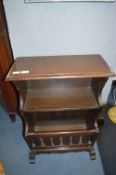 Dark Oak Magazine Rack/Bookshelf